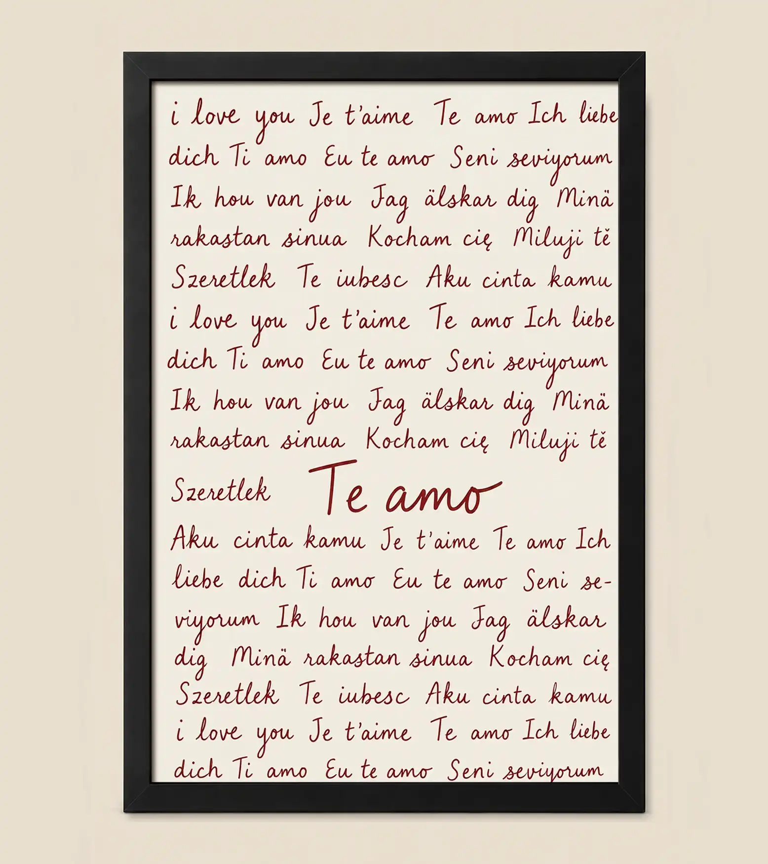 Te amo